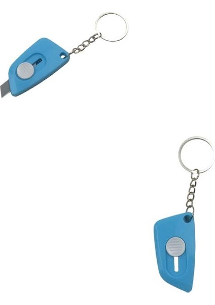 Minik Maket Bıçağı Anahtarlık (1 Adet) (Ebat: 5,5 cm x 2,9 Cm, Bıçak Boyut: 0,9 cm x 0,9 cm )
