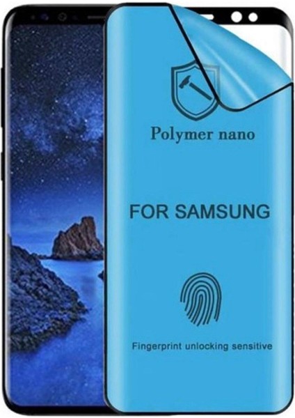 Samsung Galaxy S9 Plus Uyumlu Polymer Nano Tam Kaplayan Full Ekran Koruyucu