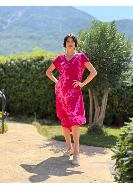 FT179011 Viskon Fethiye Elbise