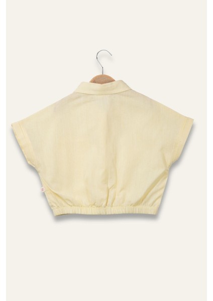 Kız Çocuk Beli Lastikli Gömlek - Sarı fiyatları