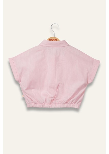 Kız Çocuk Beli Lastikli Gömlek - Pembe fiyatları