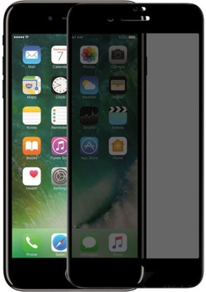 Iphone 7 Plus -8 Plus Privacy 9d Kavisli Gizlilik Filtreli Ekran Koruyucu