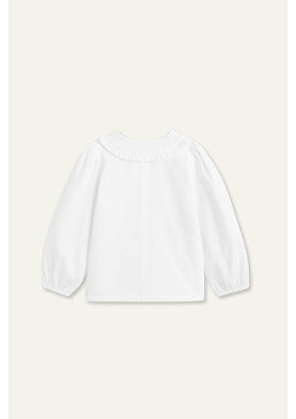 Kız Çocuk Bebe Yaka Gömlek - Beyaz fiyatları