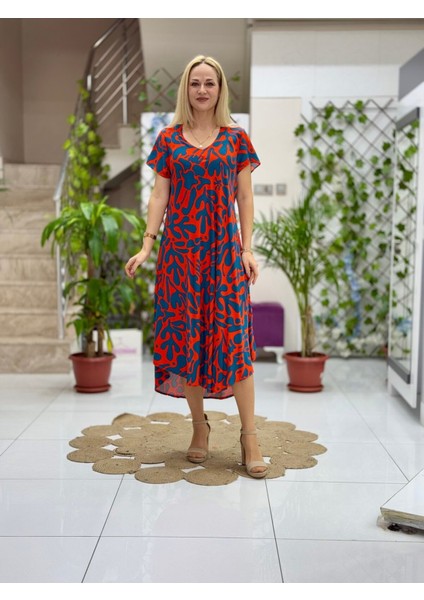FD17083 Viskon Frida Elbise