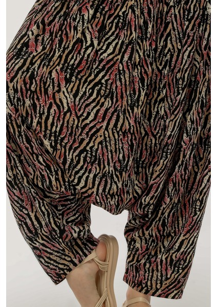 Desenli Viskon Kumaş Yöresel Şalvar