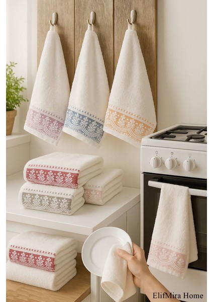 6'lı Mutfak Havlusu Seti 30X50 cm %100 Pamuklu Ege Esintisi fiyatları