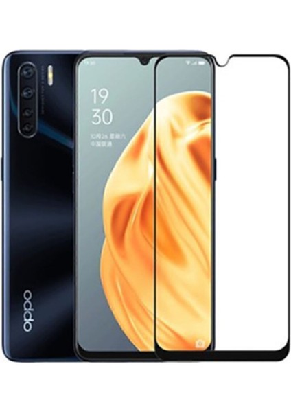 Oppo A91 Siyah Seramik Nano Ekran Koruyucu Tam Kaplayan Kırılmaz Esnek Cam