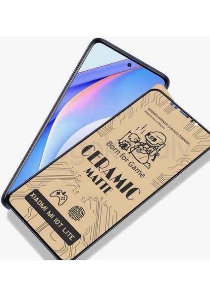 Xiaomi Mi 10T Lite Uyumlu Mat Seramik Nano Cam Tam Kaplayan Full Ekran Koruyucu