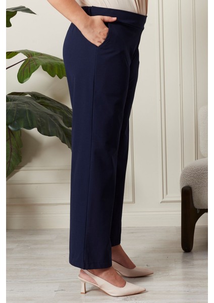 Lacivert Renk Sandy Kumaş Pantolon modelleri