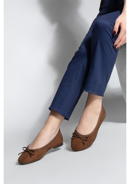 Kadın Fiyonk Detaylı Günlük Babet Monit Kahve Süet fırsatları