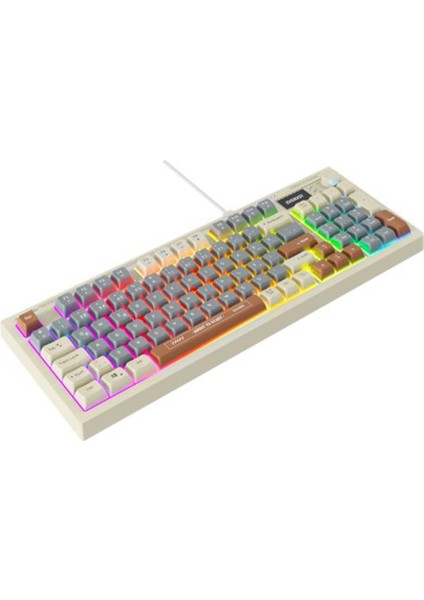 Kb-79 Silent Pro Gri Mavi-Gri-Kahve Sessiz Rgb Q Membrane Oyuncu Klavyesi fırsatları