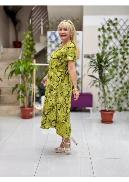 FD17127 Viskon Frida Elbise fiyatları