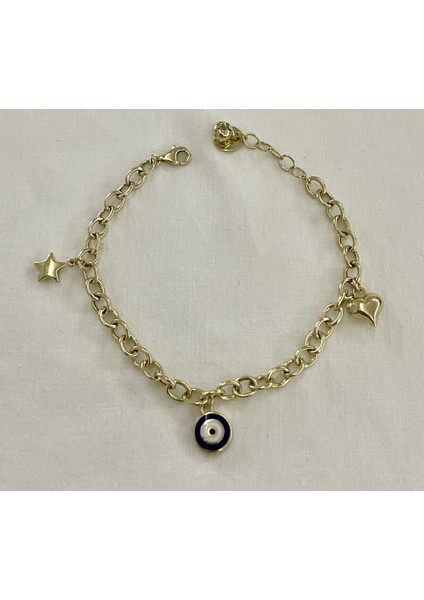 Nazar Boncuklu Altın Bileklik modelleri