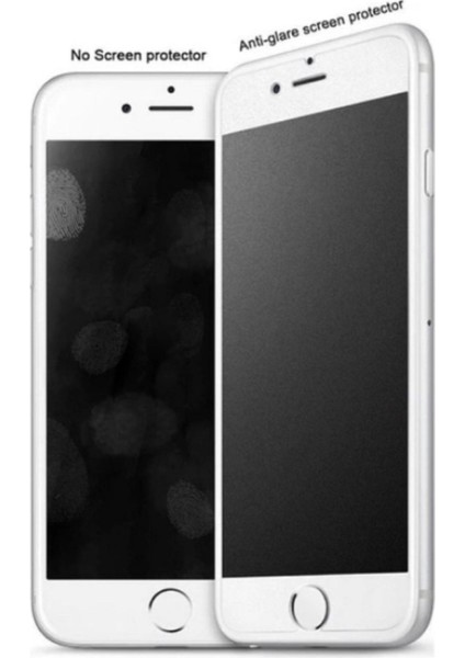 Iphone 8 Plus Mat Seramik Nano Tam Kaplayan Full Ekran Koruyucu Beyaz modelleri
