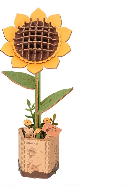 Minyatür Günebakan Çiçeği 3D Puzzle