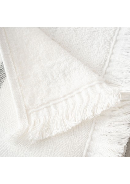 Erva 3'lü Havlu Seti Organik Pamuk Keten Melanj Antrasit