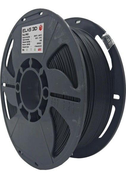 Siyah Pla Pro Filament - 1.75MM - 1 kg fiyatları