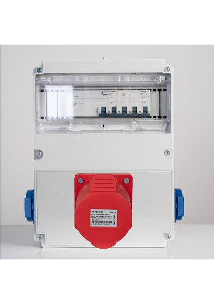 Delux Plus Elektrikli Araç Trıfaze Şarj Istasyonu Besleme Panosu. Kaçak Akım Röleli 22 Kw, 11 Kw. Kombinasyon Kutusu. Tüm Adaplrlere Uyumlu