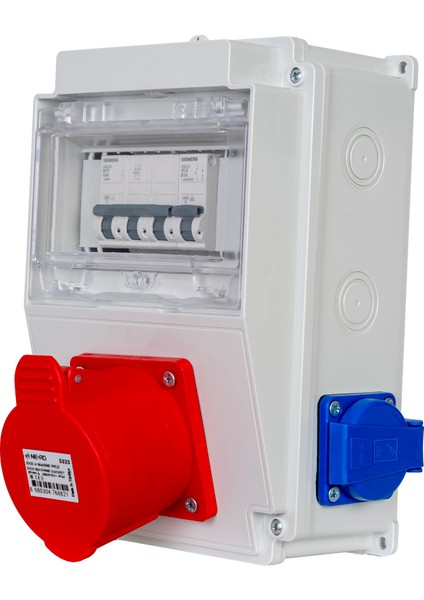 Delux Elektrikli Araç Trıfaze Şarj Istasyonu Besleme Panosu. 3.7 Kw - 7.4 Kw Kombinasyon Kutusu.tüm Adaptorlere Uyumlu. fiyatları