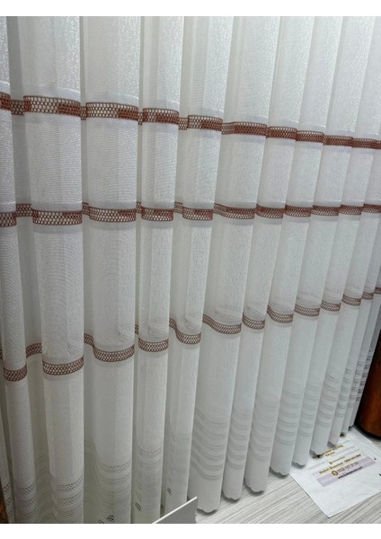 Nivemeshome Letonya 1/3 Sık Pileli Örme Tül Perde Apm