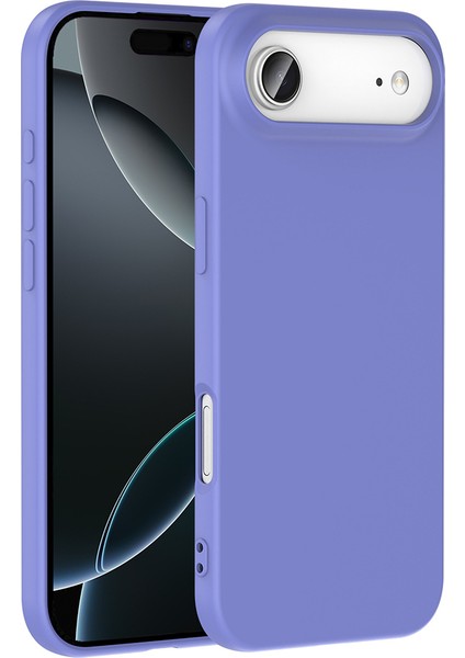 iPhone 17 Air Kılıf Mkst Mara Lansman Kapak - Lila