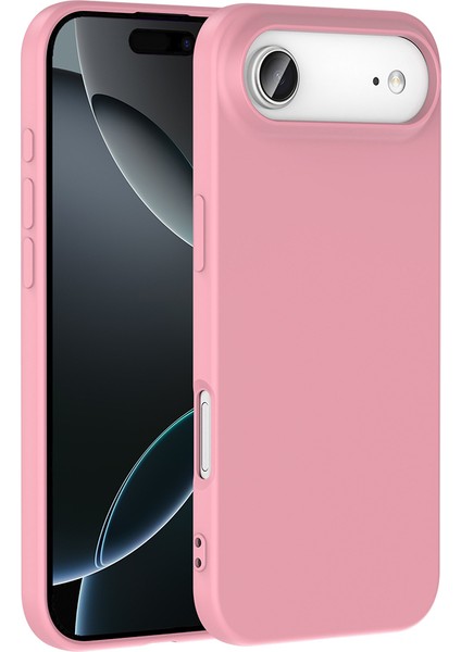 iPhone 17 Air Kılıf Mkst Mara Lansman Kapak - Açık Pembe