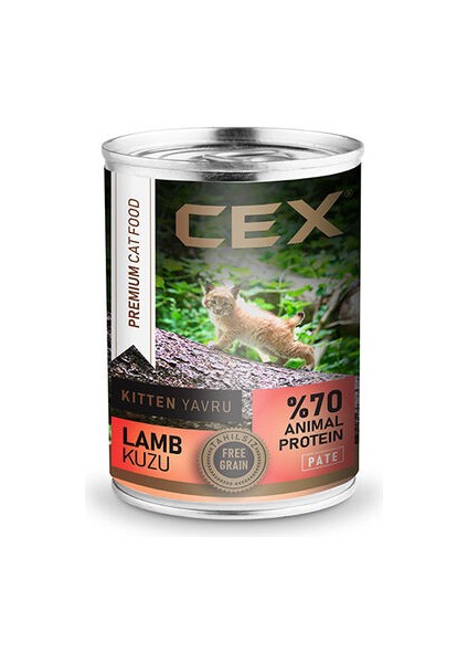 Premıum Kitten Cat Lamb Low Graın 415 gr *24 Adet