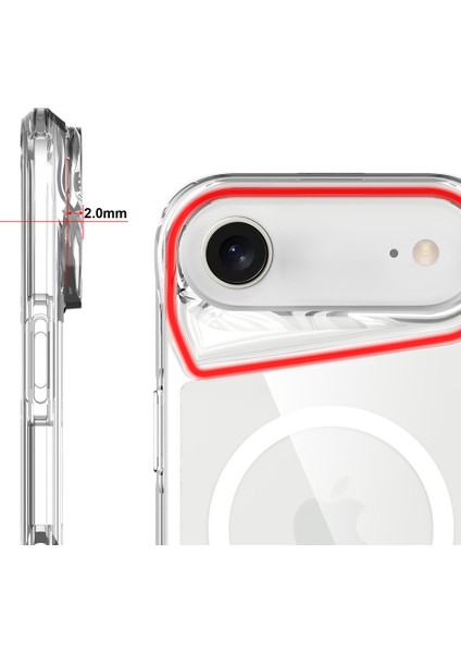 iPhone 17 Air Kılıf Mkst M-Safe Şarj Özellikli T-Max M-Safe Kapak - Şeffaf indirimleri