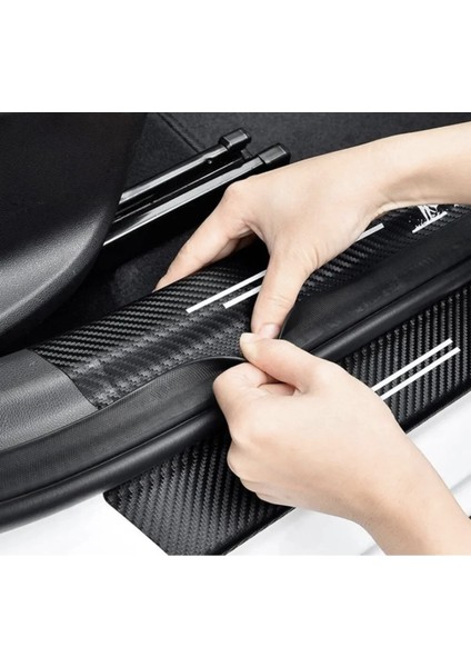 Araç Içi Karbon Kapı Eşik Bandı Kapı Eşiği Folyo Orijinal Hava Kanallı Ithal 4'lü Set fiyatları