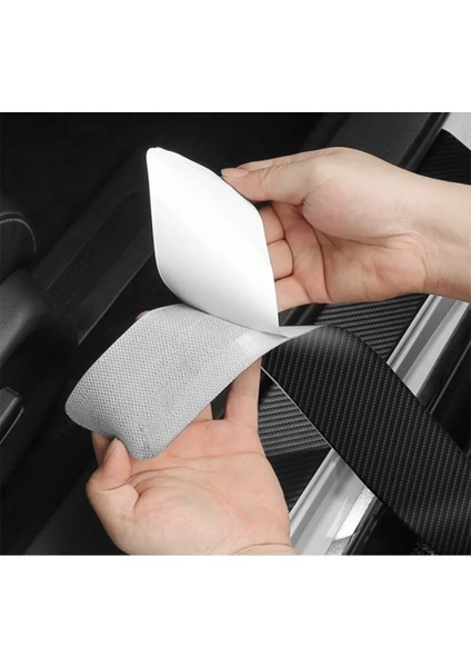 Araç Içi Karbon Kapı Eşik Bandı Kapı Eşiği Folyo Orijinal Hava Kanallı Ithal 4'lü Set modelleri
