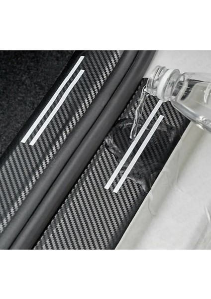 Araç Içi Karbon Kapı Eşik Bandı Kapı Eşiği Folyo Orijinal Hava Kanallı Ithal 4'lü Set fırsatları