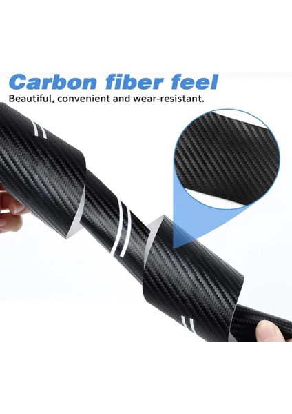 Araç Içi Karbon Kapı Eşik Bandı Kapı Eşiği Folyo Orijinal Hava Kanallı Ithal 4'lü Set indirimleri