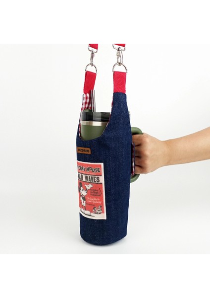 El Yapımı Mickey Mouse Kot Matara Termos Kılıfı Kulplu Model Quencher Pipetli 1,18 fırsatları