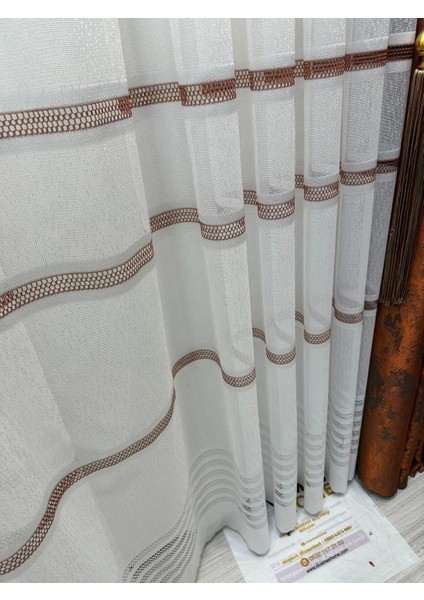 Nivemeshome Letonya 1/3 Sık Pileli Örme Tül Perde Apm indirimleri