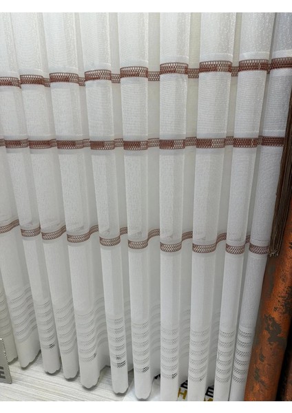 Nivemeshome Letonya 1/3 Sık Pileli Örme Tül Perde Apm