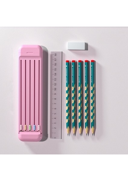 4'ü 1 Kalem Kırtasiye Kutusu Açık Pembe (Yurt Dışından)