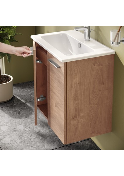 Ardea 69566 Banyo Dolabı Seti, Kapaklı, 60 Cm, Altın Meşe fırsatları