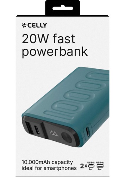20W Powerbank 10000 Mah Mavi modelleri