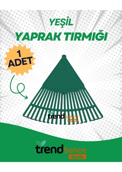 Plastik Yeşil Bahçe Tırmığı