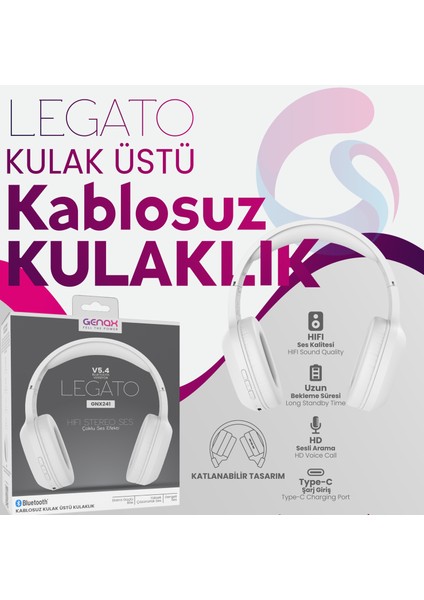 Extra Bass Kulak Üstü Bluetooth Kulaklık Net Hd Ses modelleri