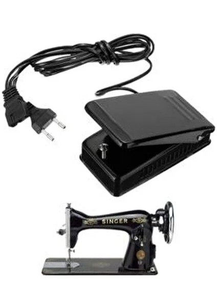 Dikiş Makinesi Pedalı 220V Elektrik ile Çalışan Uzun Ömürlü Plastik Aksesuar 1 Adet modelleri