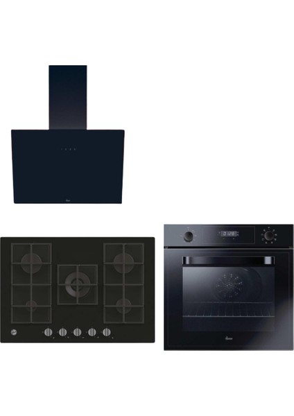 Riviera Ankastre Set A +++ ( HOT3051BI/E + HVG74K3B 75 cm Siyah Ocak + HDG6C1GBTK Siyah)