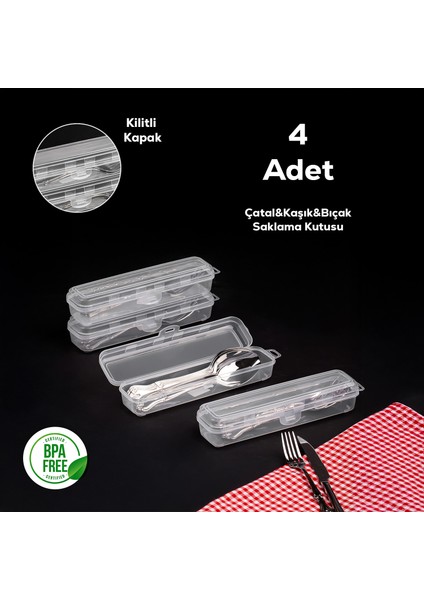 Multifix Çok Amaçlı 4 Lü Diş Traş Makyaj Aksesuar Kutusu Kalemlik Çatal Bıçak Saklama Kutusu modelleri
