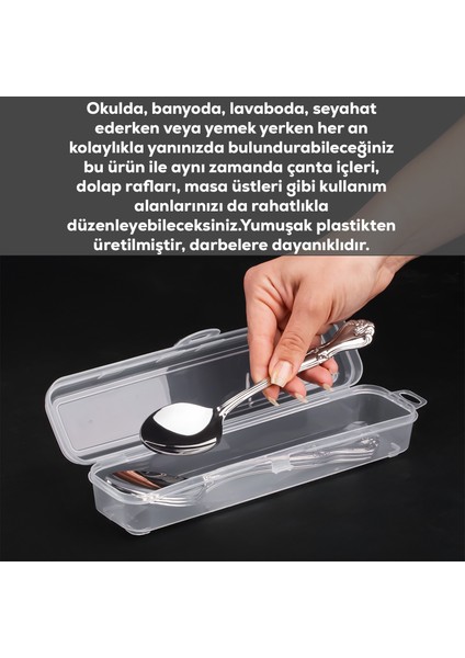 Multifix Çok Amaçlı 4 Lü Diş Traş Makyaj Aksesuar Kutusu Kalemlik Çatal Bıçak Saklama Kutusu indirimleri