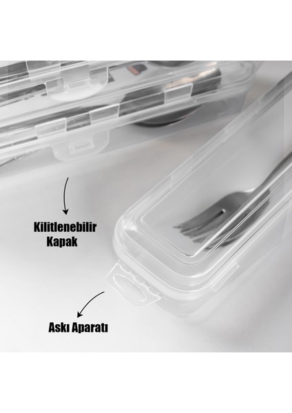 Multifix Çok Amaçlı 4 Lü Diş Traş Makyaj Aksesuar Kutusu Kalemlik Çatal Bıçak Saklama Kutusu