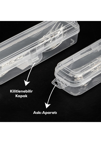 Multifix Çok Amaçlı 4 Lü Diş Traş Makyaj Aksesuar Kutusu Kalemlik Çatal Bıçak Saklama Kutusu
