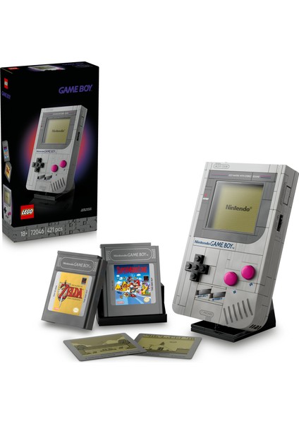 ® Game Boy™ 72046 - Yetişkin Nintendo® Hayranları Için Yaratıcı Model Yapım Seti (421 Parça)