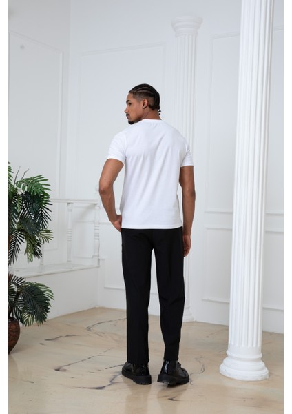 %100 Pamuk Bisiklet Yaka Basic T-Shirt indirimleri