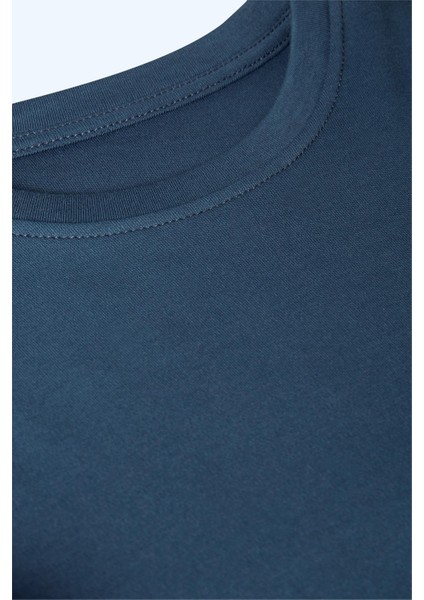 Erkek Çocuk Interlok Uzun Kollu T-Shirt Petrol Renk fırsatları