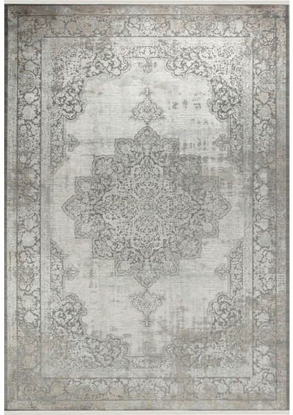 Aura 2891 Antrasit - Viskon Halı | Modern Dokuma Salon Halısı | Kalın Tabanlı Şık Halı 15MM